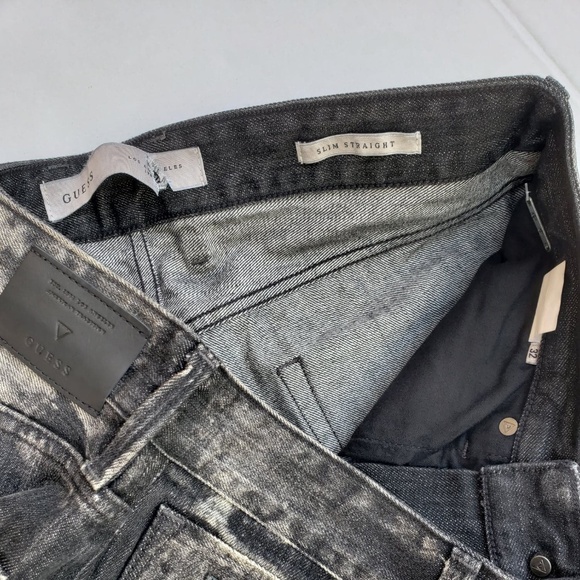 New Men's GUESS Slim Straight Jeans sz 32 - Picture 5 of 7